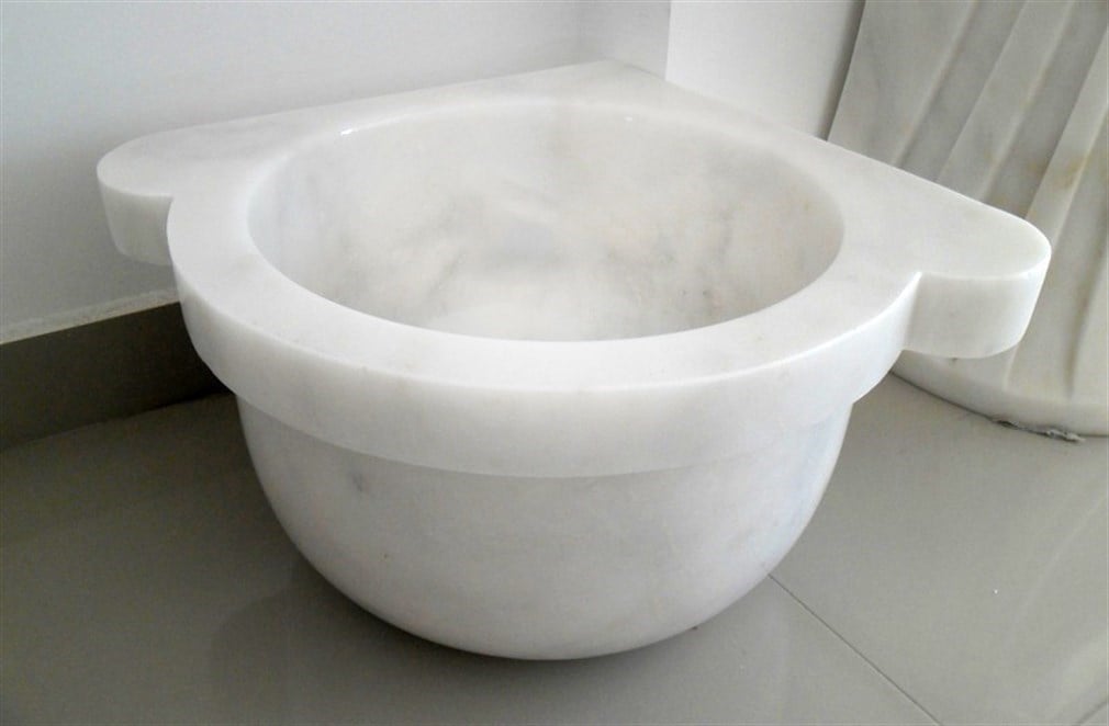 Hamam Kurnası Köşe Beyaz - Hamam Kurnaları